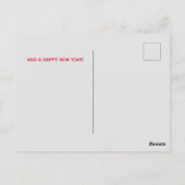 Een goed aangepast kerstfeest, chiropractisch briefkaart (Achterkant)