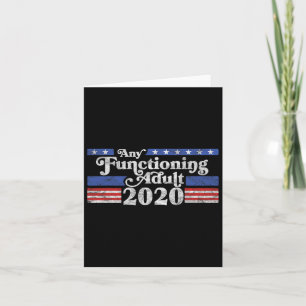 Een goed functionerende Adult 2020 Election Logo A Kaart