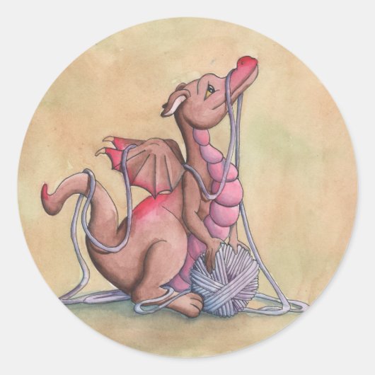 Een goed garen ronde sticker (Voorkant)