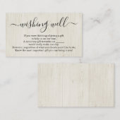 Een goed idee voor een bruiloft - Rustisch hout Informatiekaartje (Voorkant / Achterkant)