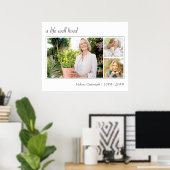 Een goed leven lang legant script 3 foto begrafeni poster (Thuiskantoor)