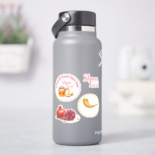 Een goed & lief nieuwjaar! Honing & Apple Shana To Sticker
