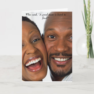 Een goed man feestdagen kaart