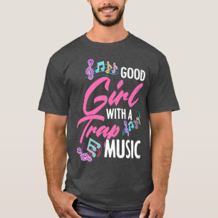 Een goed meisje met een Rap EDM HipHop Rapper met T-shirt
