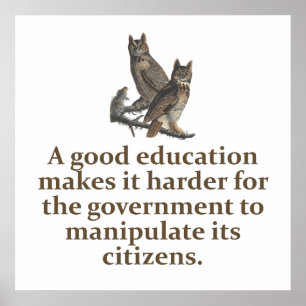Een goed onderwijs maakt het moeilijker - het onde poster