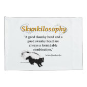 Een goed stinkhoofd en een goed stinkhart kussensloop (Achterkant-Rechts)