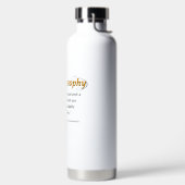 Een goed stinkhoofd en een goed stinkhart waterfles (Links)