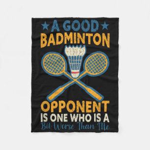 Een goede badminton tegenstander is een beetje sle fleece deken