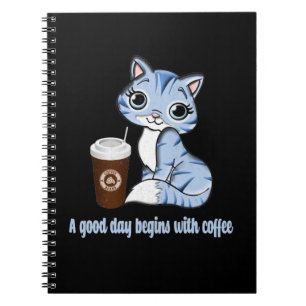 Een goede dag begint met koffie Koffiegeschenk Notitieboek