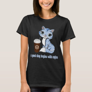 Een goede dag begint met koffie Koffiegeschenk T-shirt