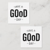 Een goede dag notitiekaartje (Voorkant / Achterkant)