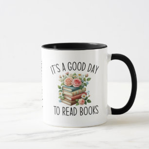 Een goede dag om boeken te lezen mok