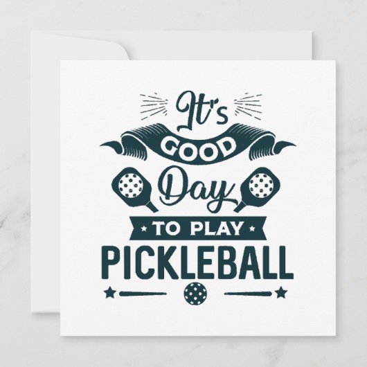 Een goede dag om Pickleball te spelen (Achterkant)