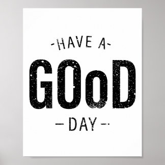 Een goede dag poster