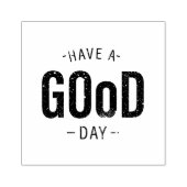 Een goede dag 	rubberstempel (Afrduk)