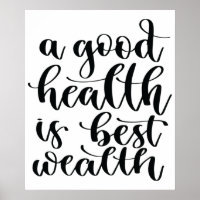 Een goede gezondheid is de beste rijkdom