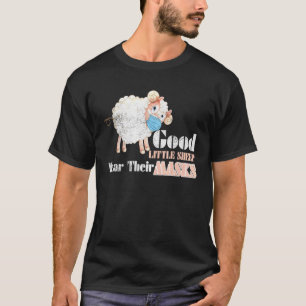Een goede kleine schaap Draag hun maskerschaap die T-shirt