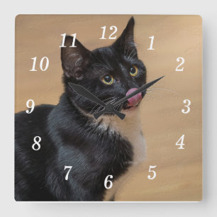 Een goede luik painters vierkante klok