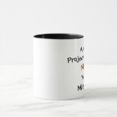 Een goede projectmanager maakt nooit mokes op mist mok (Midden)