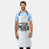 Een goede rub maakt mijn vlees beter schort (Gedragen)