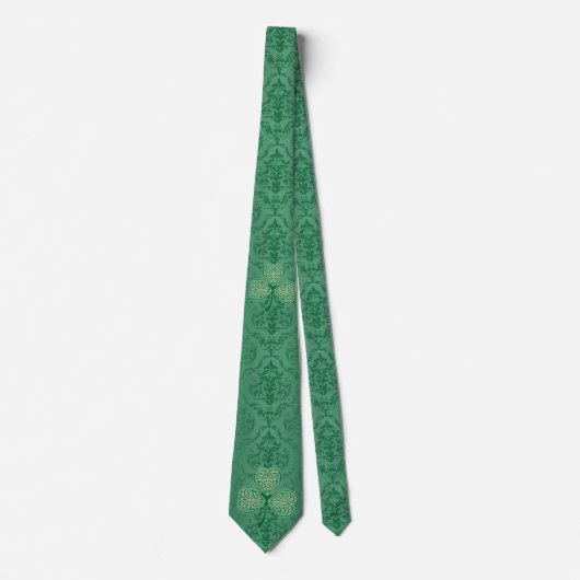 Een goede St. Patrick's Day Irish Green Shamrocks Stropdas (Voorkant)