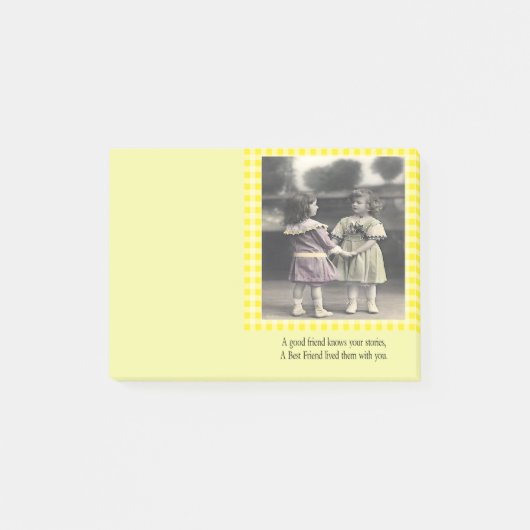 Een goede vriend kent je verhalen post-it® notes (Voorkant)
