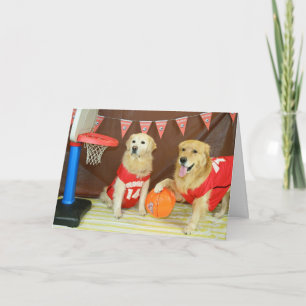 Een Golden Slam Dunk Birthday Kaart