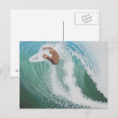 Een golf nemen briefkaart (Voorkant / Achterkant)