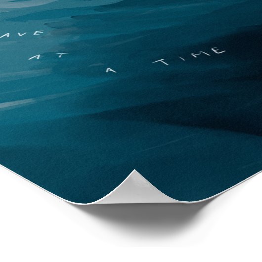 "Eén golf per keer." Poster (Hoek)