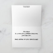 Een golf van de Verjaardag Kaart (Binnen)