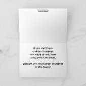 Een golf van Kerstmis Feestdagen Kaart (Binnen)