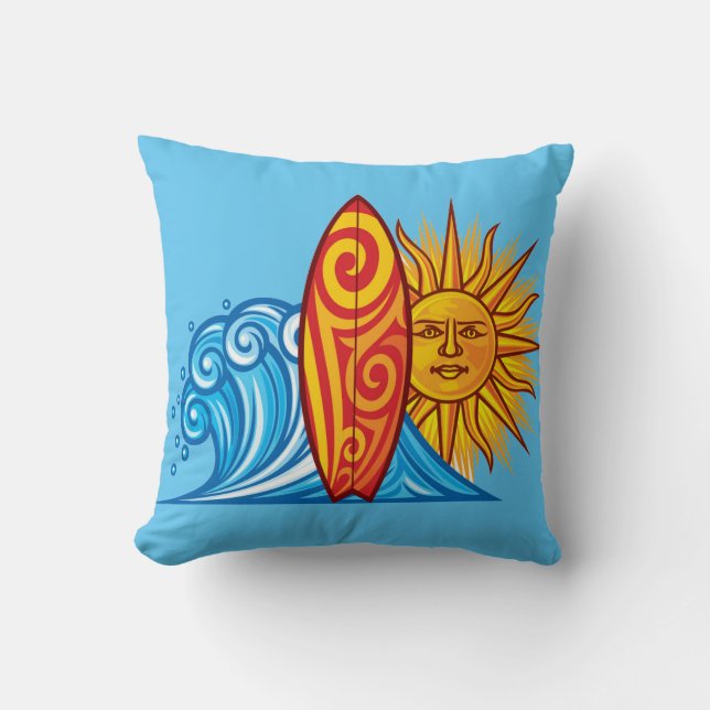 Een golf vangen kussen (Voorkant)