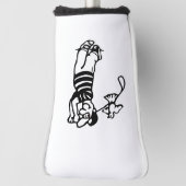 Een Golfer in b-w Golfheadcover (Draai 90)
