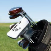 Een Golfer in b-w Golfheadcover (Insitu)
