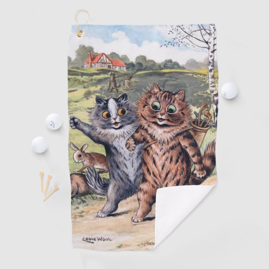 Een Golfwedstrijd, Louis Wain Golfhanddoek (Insitu)