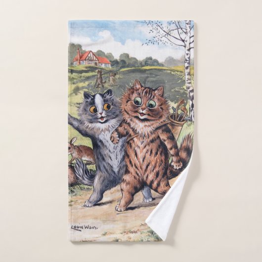 Een Golfwedstrijd, Louis Wain Handdoek (Handdoek)