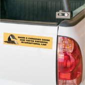 EEN GOOSE SCHADEERT DE WET BUMPERSTICKER (Op Truck)