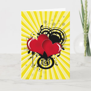 Een gothic-liefdeskaart feestdagen kaart