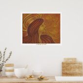 Een gouden brij poster (Keuken)