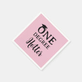 Een graad heter Afstuderen roze Servet (Hoek)