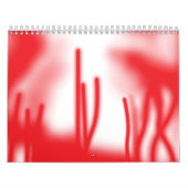 Een grafisch ontwerp met opvallende rode en oranje kalender (Hoes)