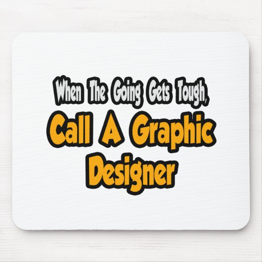 Een grafisch ontwerper bellen muismat (Voorkant)
