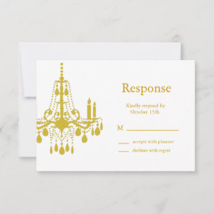 Een Grand Ballroom RSVP (geel) Kaartje