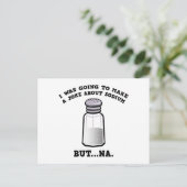 Een grap over natrium briefkaart (Staand voorkant)