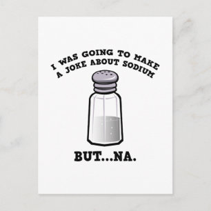 Een grap over natrium briefkaart
