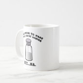 Een grap over natrium koffiemok (Voorkant links)