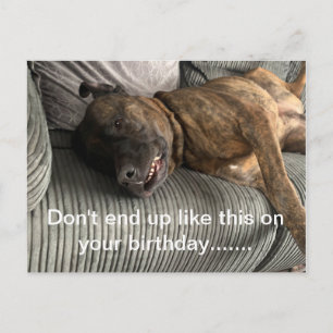 Een grappa Bull Mastiff ansichtkaart Briefkaart