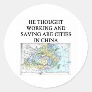 Een grappig echtscheidingsidee voor jou! ronde sticker