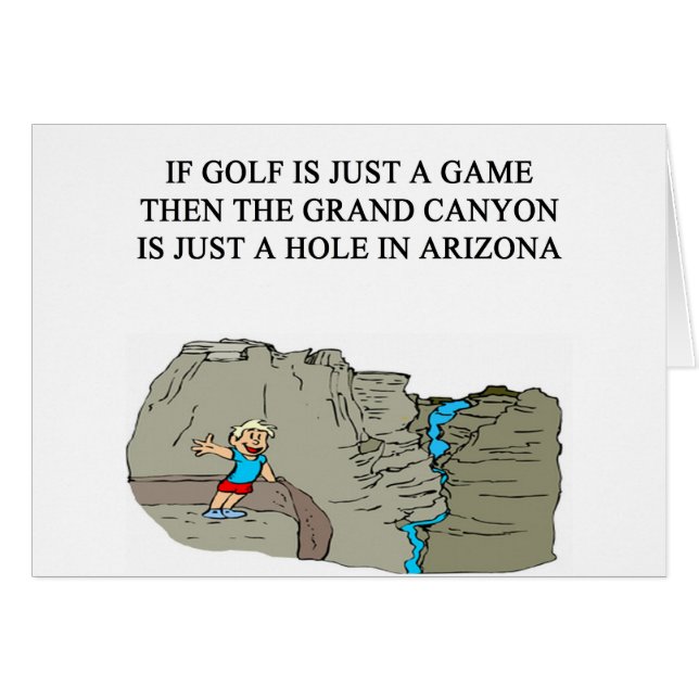 een grappig golfontwerp (Voorkant Horizontaal)