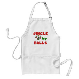 Een grappig, ondeugend kerst shirt voor hem standaard schort